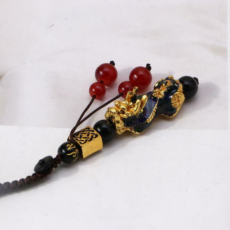 Thermochromic Pixiu Keychain Pendant Creative Crafts Men's Car Keychain