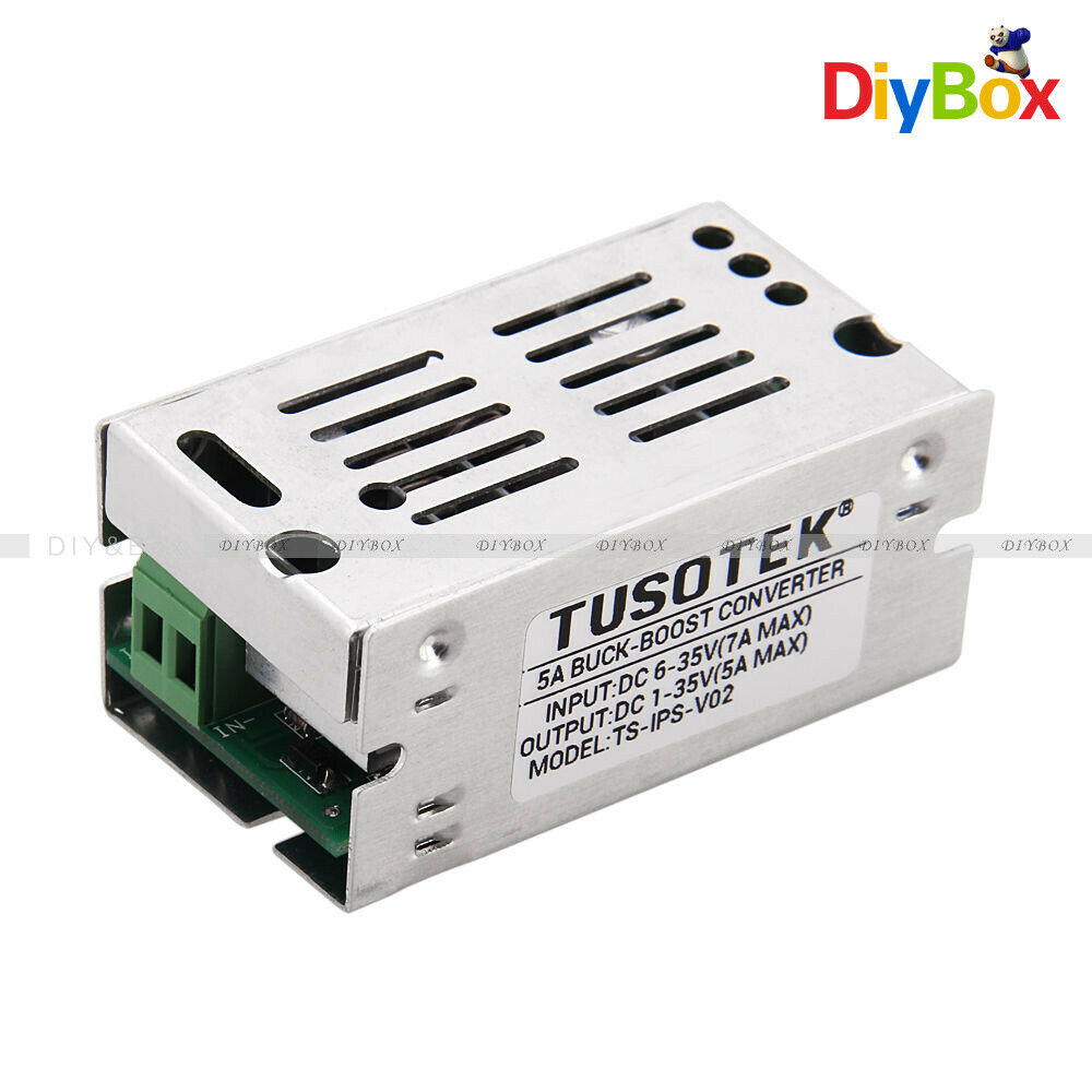 5A 6-35V 1-35V Auto Step Up Down Converter Regulator Voltage With Aluminum Case
