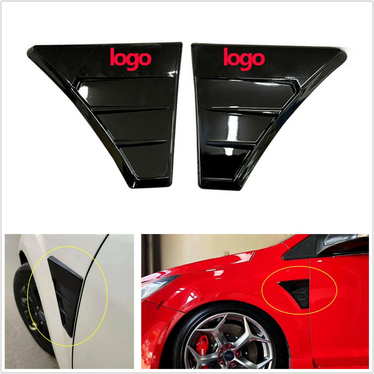 For Ford Focus MK2 Side Wing Vents Replacement Air Flow Grill Intake Vent Trim