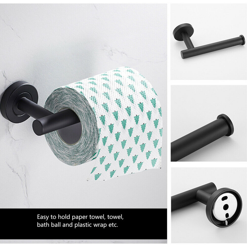 Toilet Paper Holder Stainless Steel Wall Mounted Bathroom Tissue Roll Holder