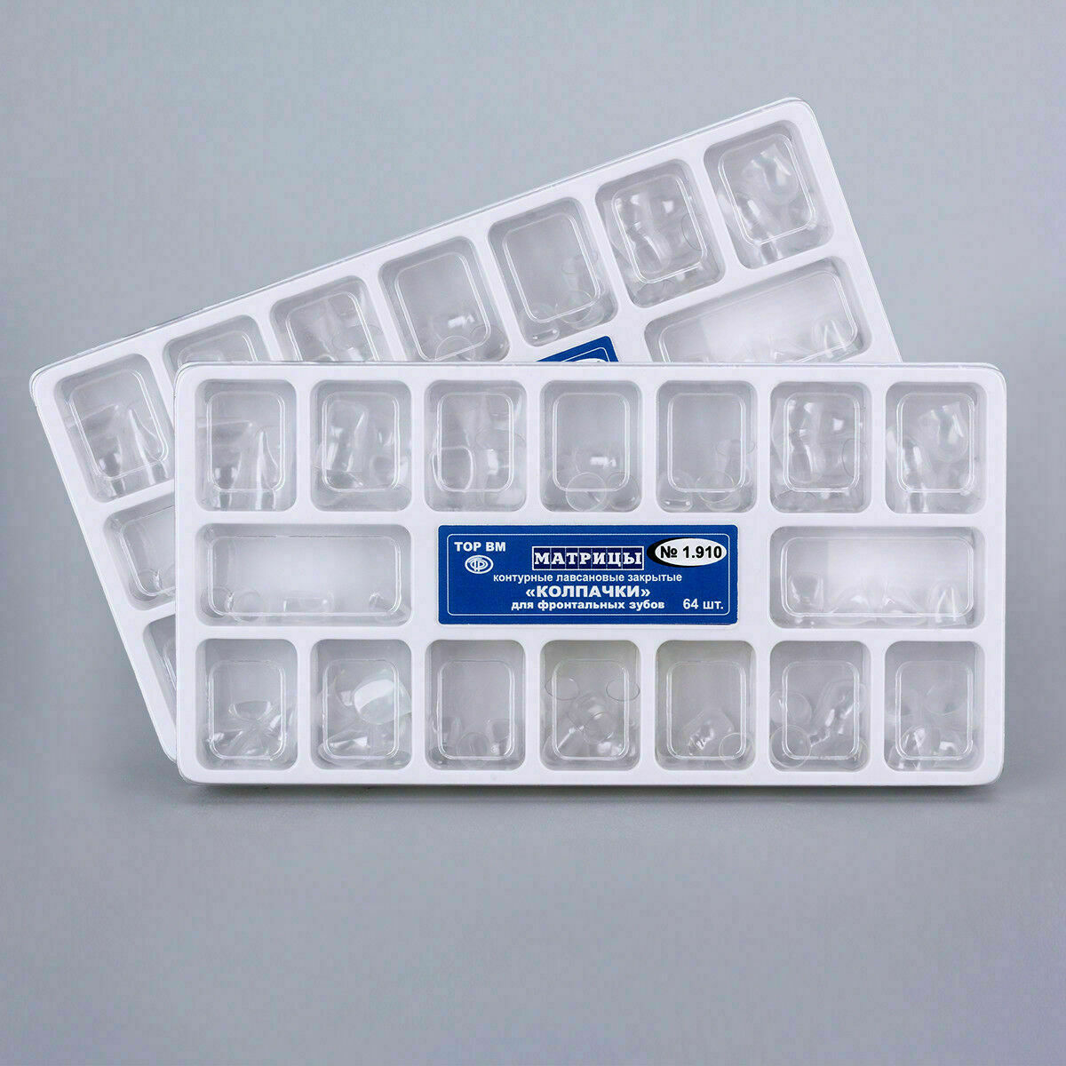 10 Boxes Anterior Transparent Crowns For Incisors/Canines № 1.910 AZDENT Dental