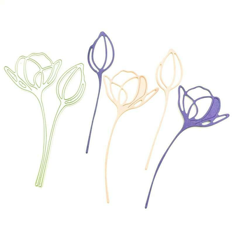 Tulip Metal Cutting Dies Stencil Scrapbooking DIY Album Stamp Paper Card Emboss