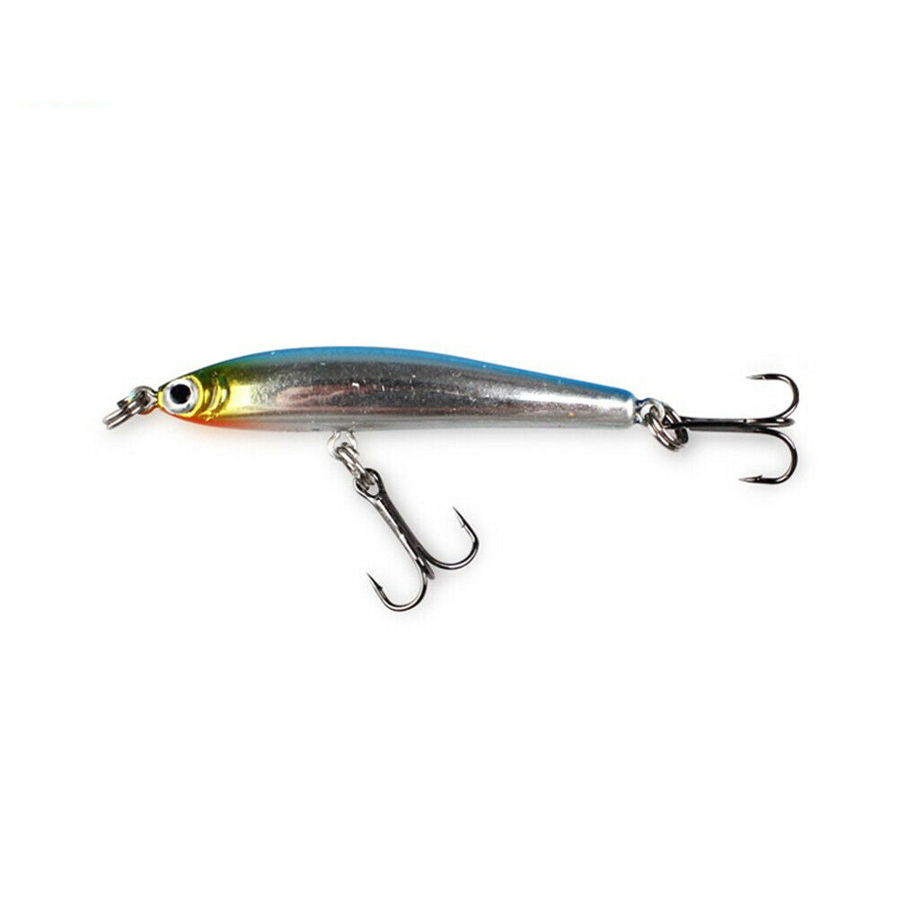 5pcs Fishing Lures 3.5g 5cm Minnow Lure Hard Bait Crankbait Wobbler Tackles @