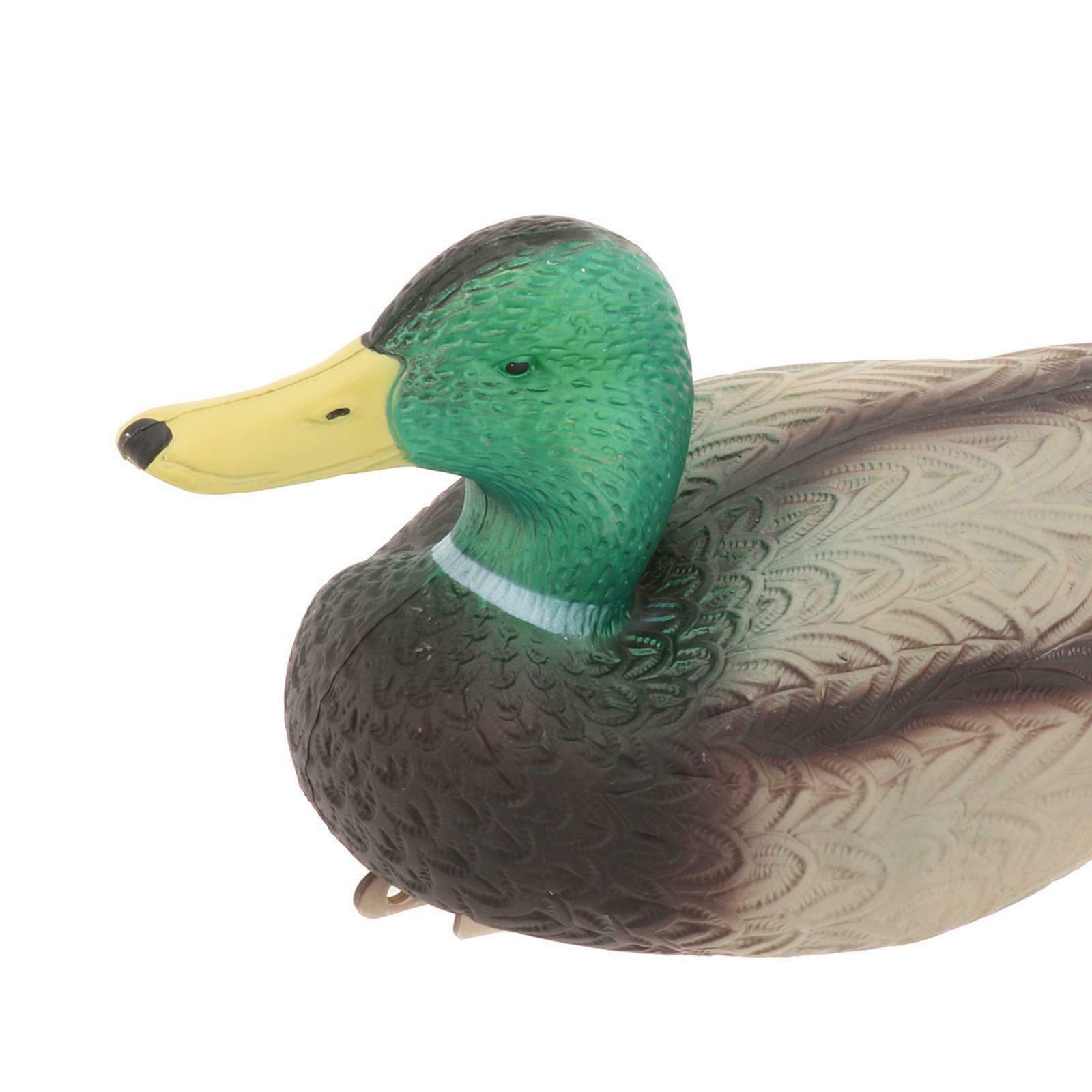Lifelike Mallard Duck Decoys Floating Hunting Shooting Animals Pond Pool