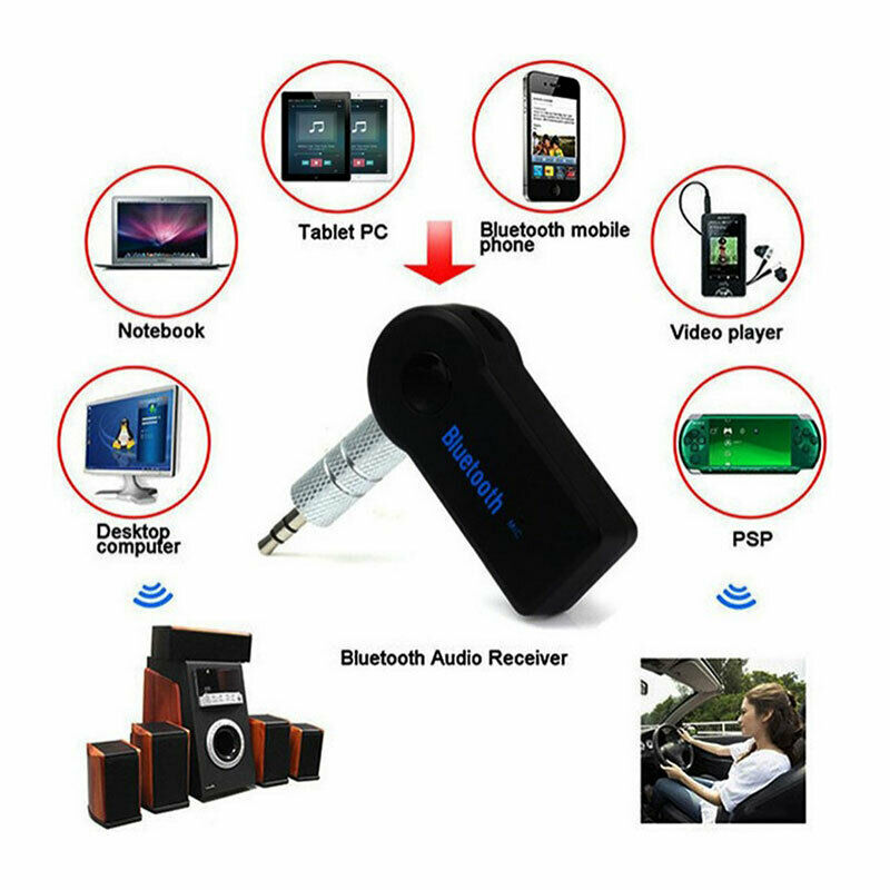 Wireless Bluetooth Receiver 3.5mm USB For Aux Stereo Audio Music Car Adap.l8