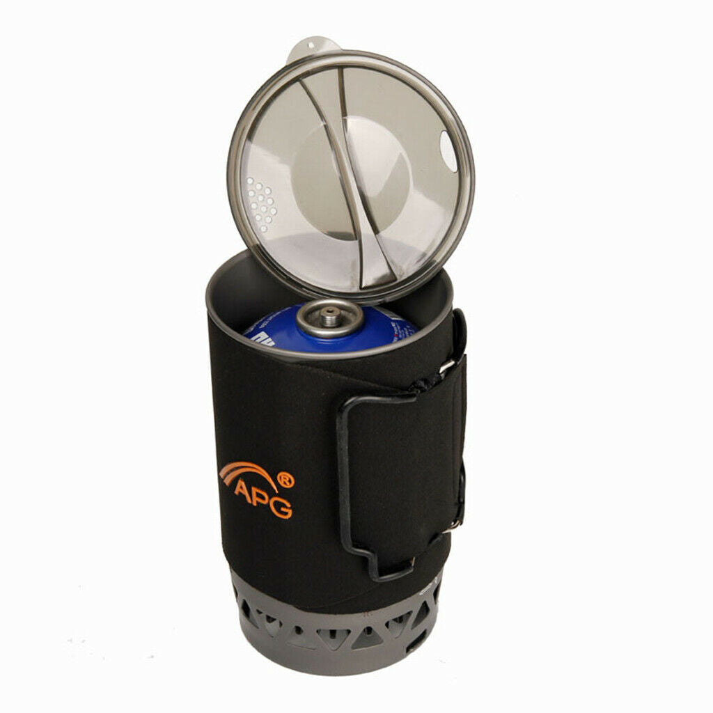 Portable Gas Cook Stove All in One Butane Propane Cooking Camping BBQ Kits Gray