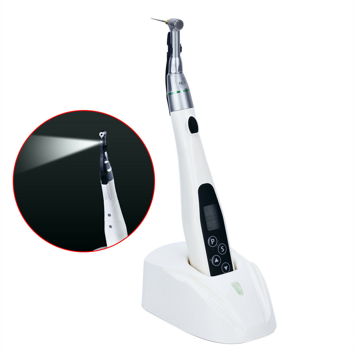 Dental LED Mini Endo Motor 16:1 Contra T-FINE-IPRO + NiTi Files Kit AZDENT