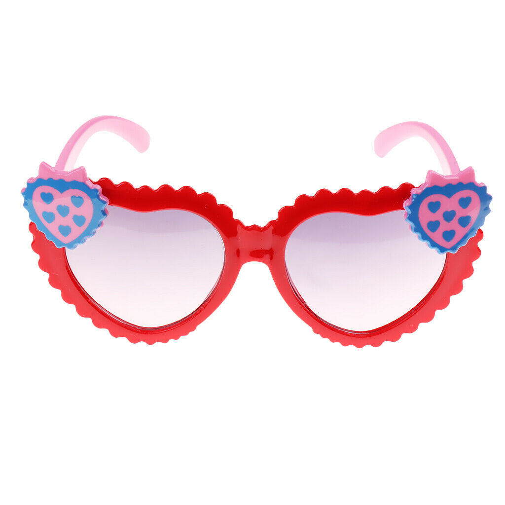 2Pcs Kids Baby Girls Soft Plastic UV400 Sunglasses Eyewear