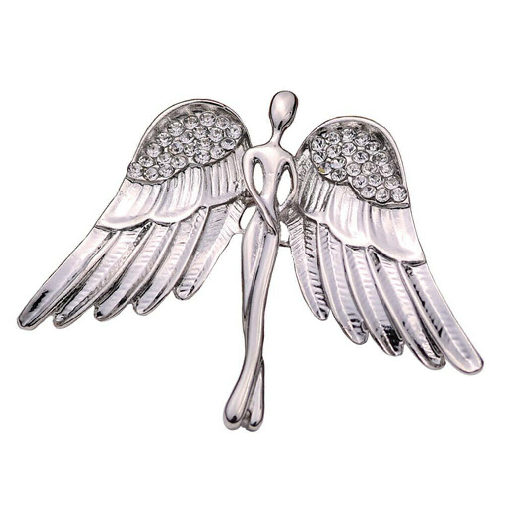 Fashion Eagle Wings Brooch Pins Charming Crystal Brooch Pin for Men Women