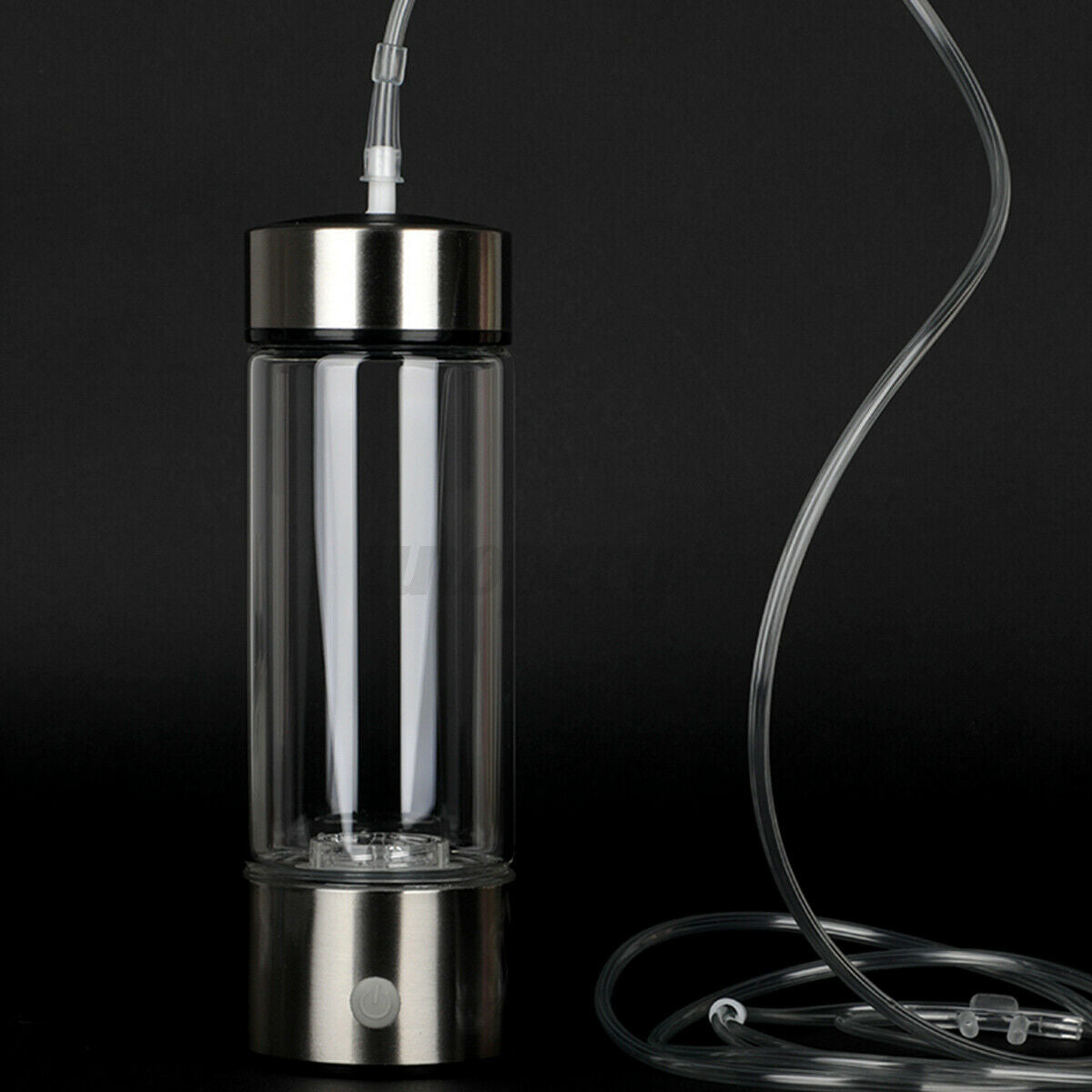 3-IN-1 430ML Hydrogens-rich Water Cup Portable Bottle 3 Min Electrolys Black â˜ª