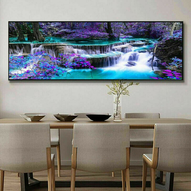 DIY 5D Full Drill Diamond Painting Large Landscape Embroidery Kit Decor Mural HN
