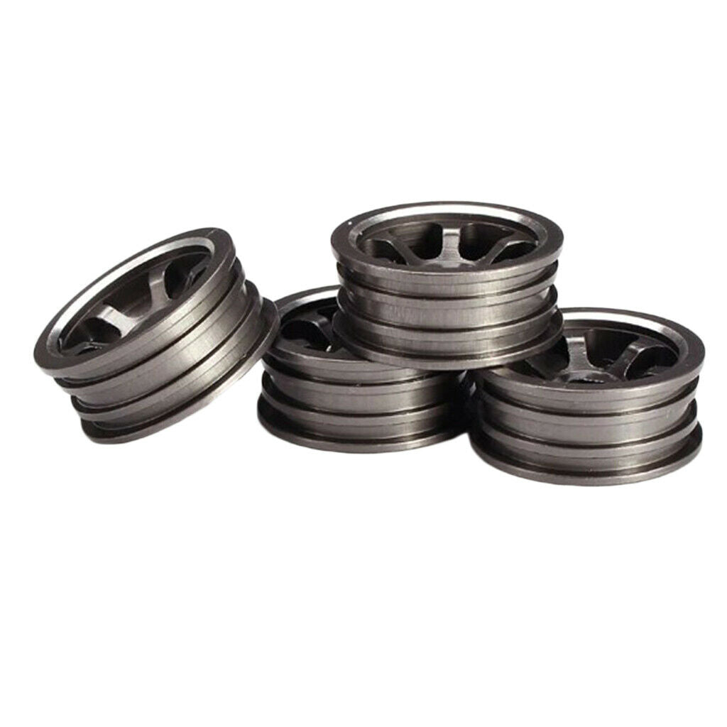 4x RC Plastic Wheel Tires w/ Wheel Rims for WLtoys K969 K989 DIY Accessory