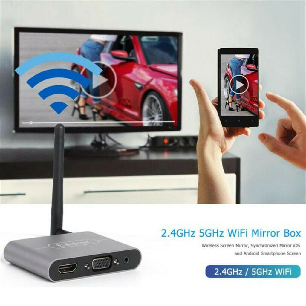 HDMI WiFi Display Adapter Receiver HD for Casting Phone Tablet to TV Monitor