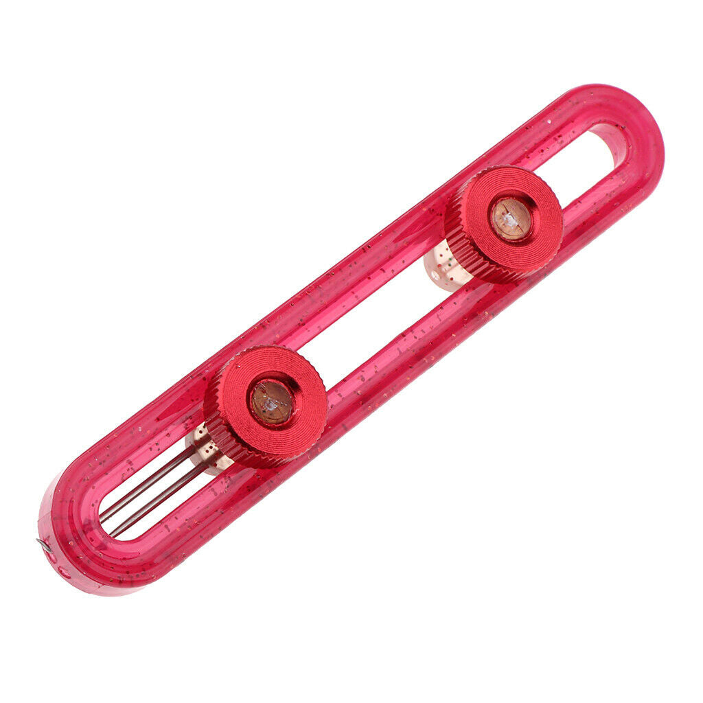 Fishing Knot Tying Tool Hooks Distance Ruler Sub-Line Positioning Gear Red