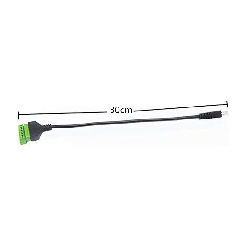RJ45 Screw Terminal Connector Cable RJ45 Male to 8 Pin Extension Cable Lead foO9