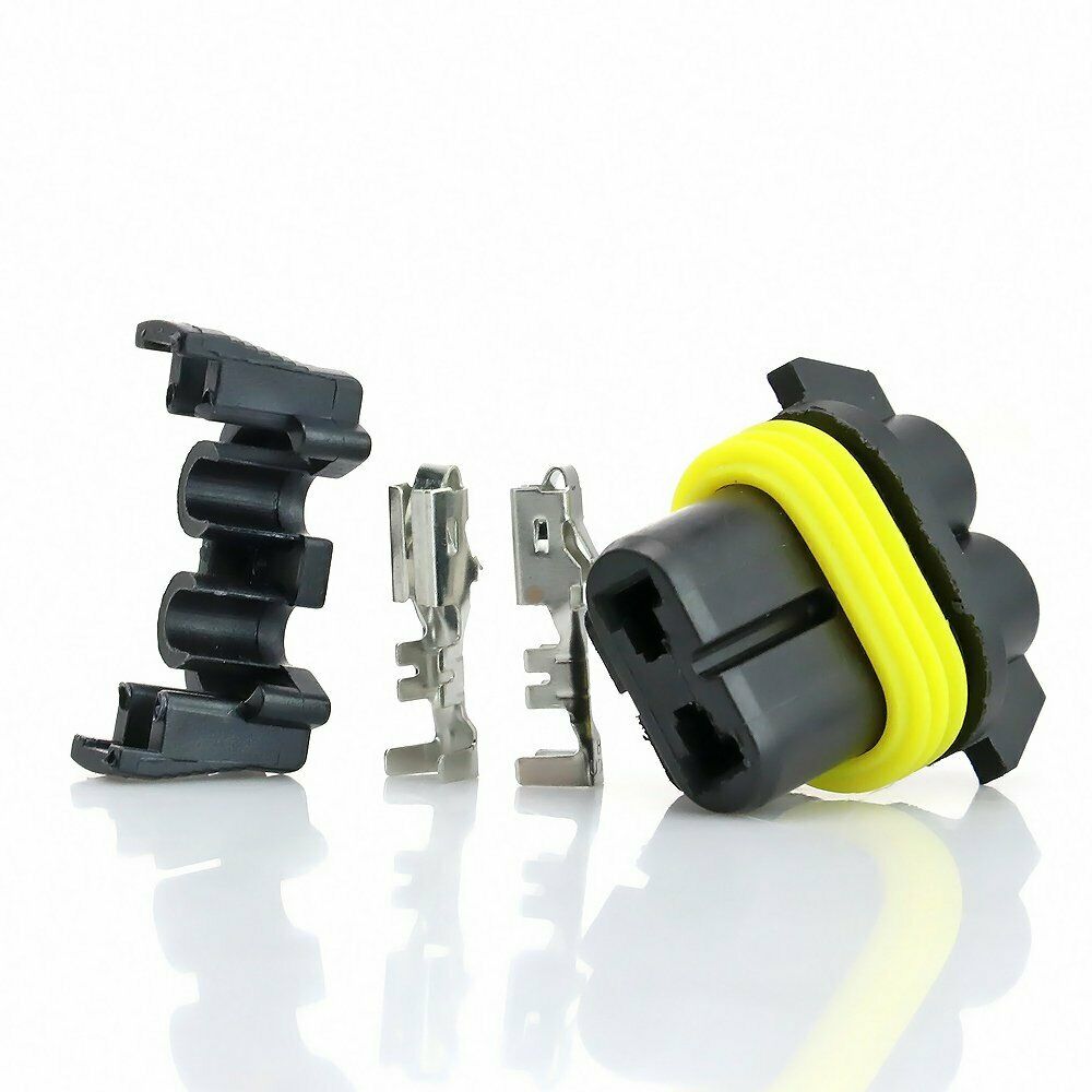 9005 HB3 9006 HB4 Female Xenon Halogen Bulbs Terminal Socket Plug Adaptors 1Pair