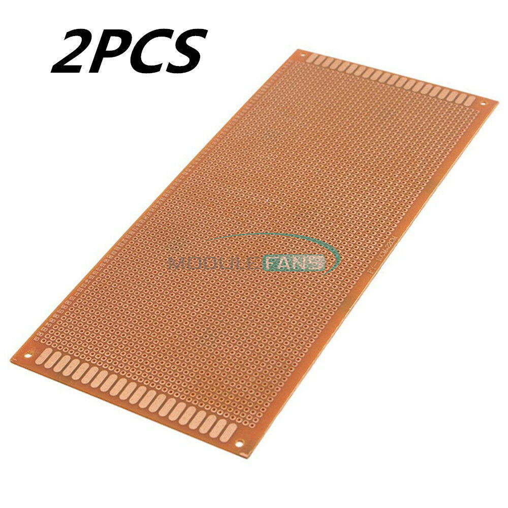 2PCS DIY Prototype Paper Single Side PCB Universal Board 10 x 22cm 10*22 cm