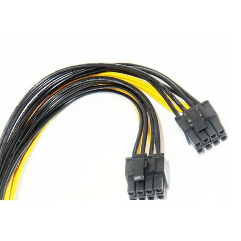 5-Pack PCI-E 8Pin to 2X 8 Pin (6+2) Power Splitter Cable for PCIE PCI ExpresX1M3