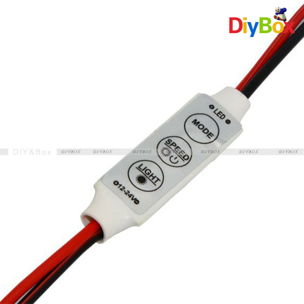 3 Keys Controller Dimmer Control 3528 5050 SMD Single Color LED Strip Light 12V