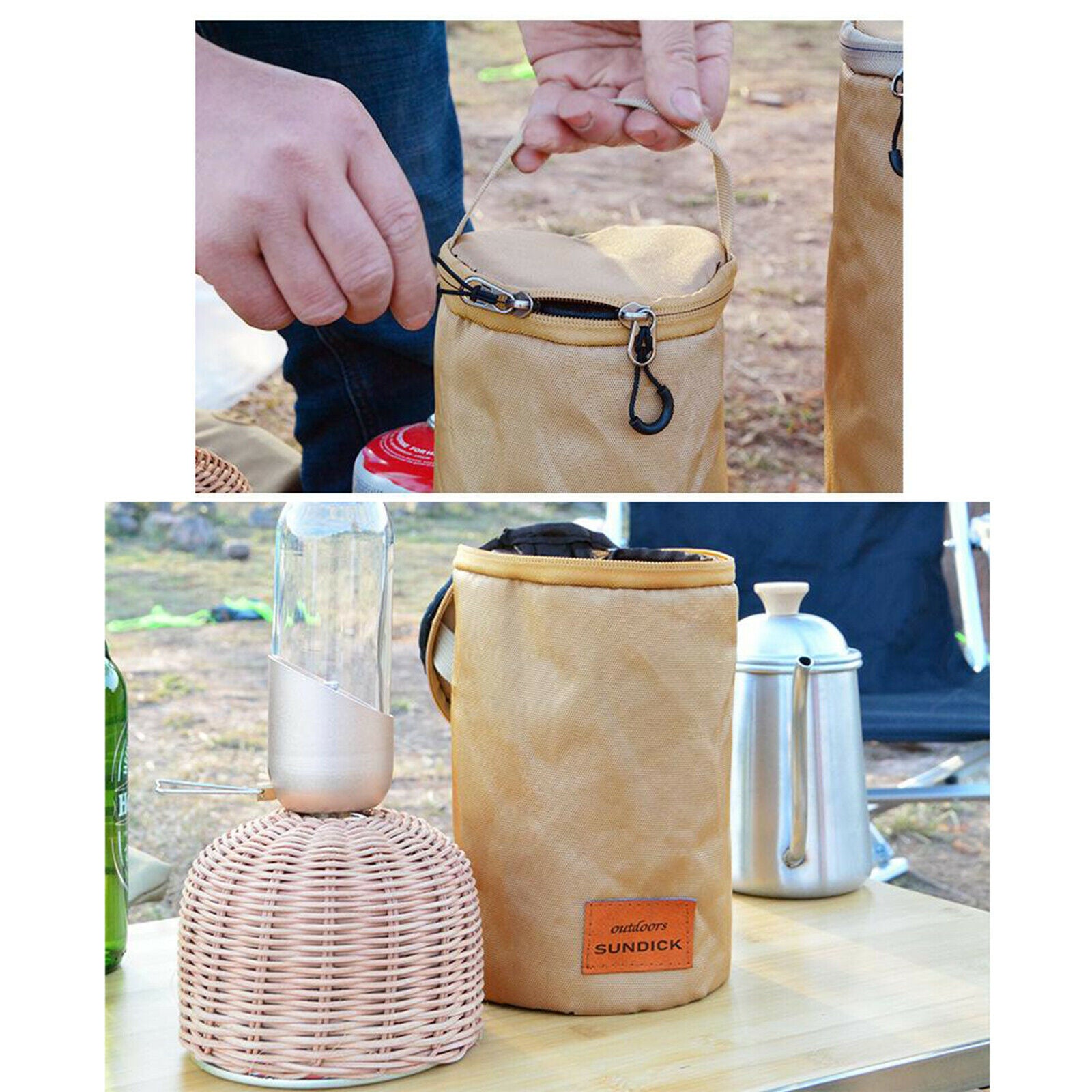 Waterproof Gas Cylinder Protect Bag Flat Gas Bottle Pouch 16x32cm Tote Bag