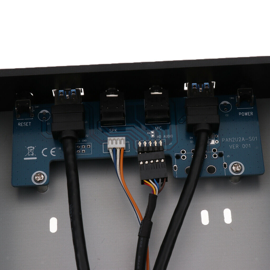 prettyia USB3.0 2Port Optical Drive Front Panel+HD AUDIO+Power Switch Button