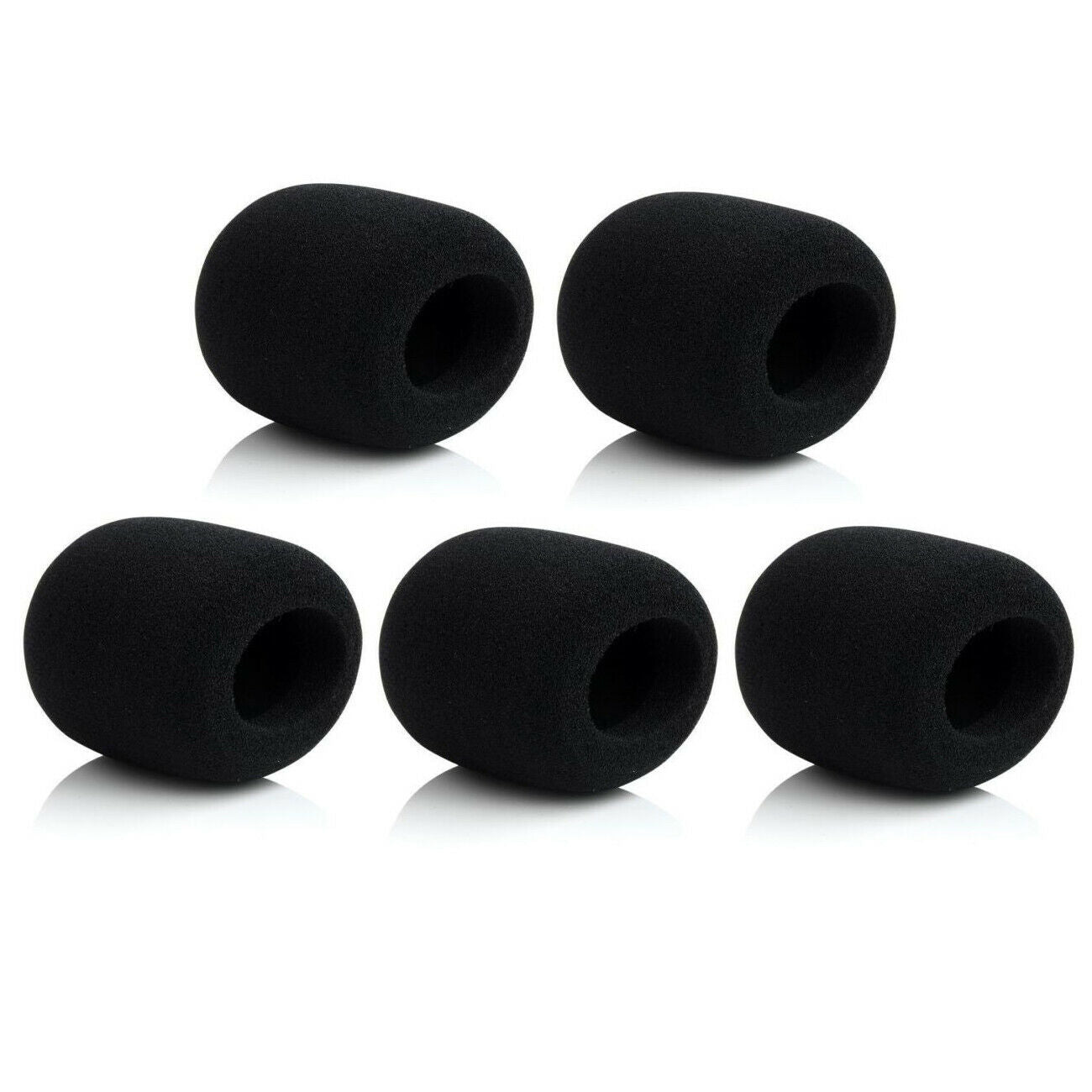 Dual Wireless Microphone Pop Filter for Shure SM58 Mics Windscreen Sponge Foam