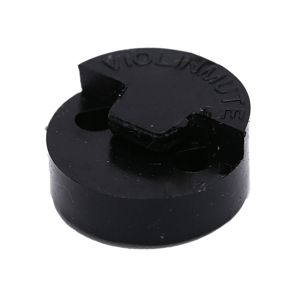 1x Black Acoustic Rubber Violin Mute Fiddle Silencer For Violin Sourdine Tool DD