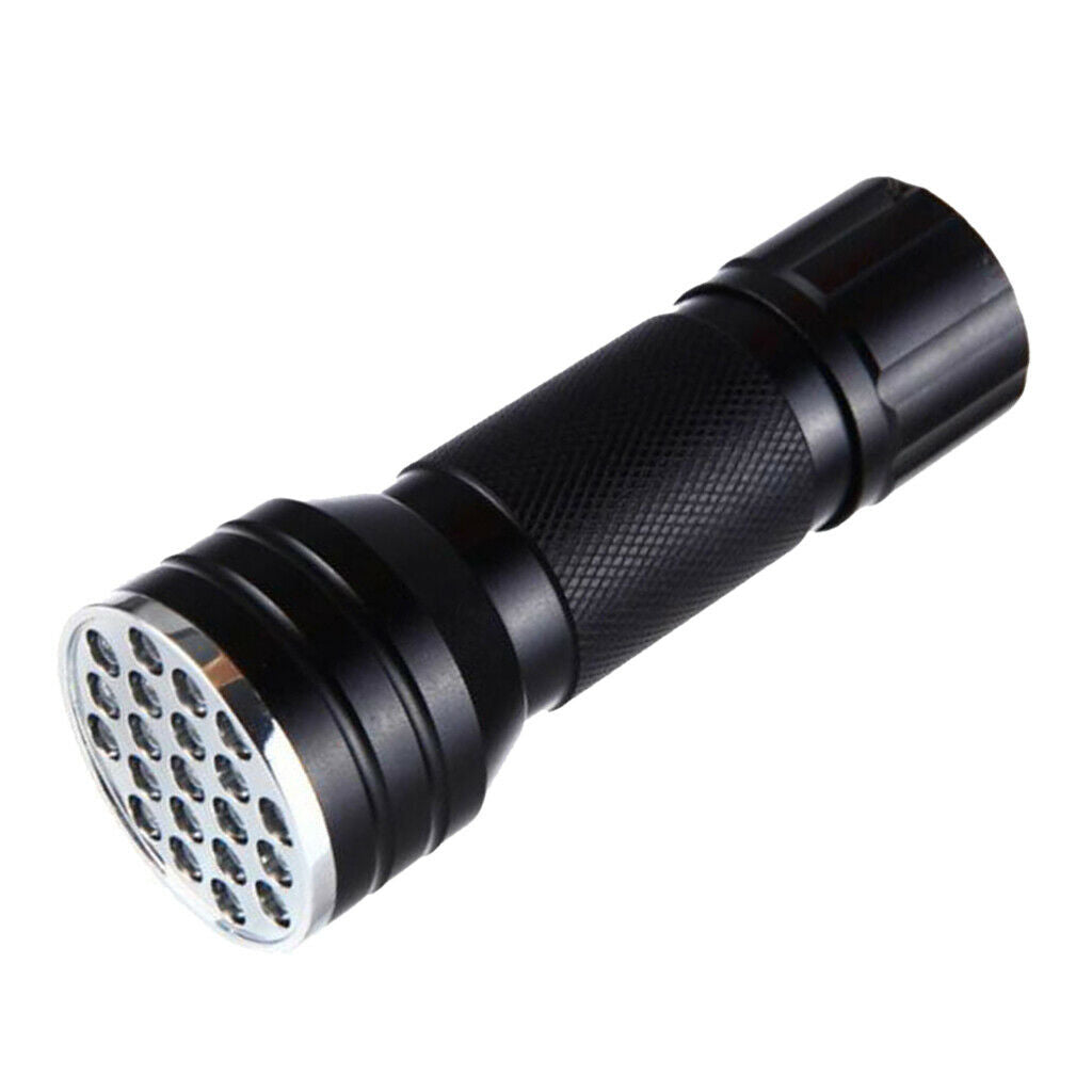 21 LED UV Torch 395nm Ultraviolet Flashlight Blacklight Pet Urine Stain Detector