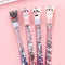 Cartoon Black Gel Ink Pen Signature Pen Novelty Stationery Random Type for Teen