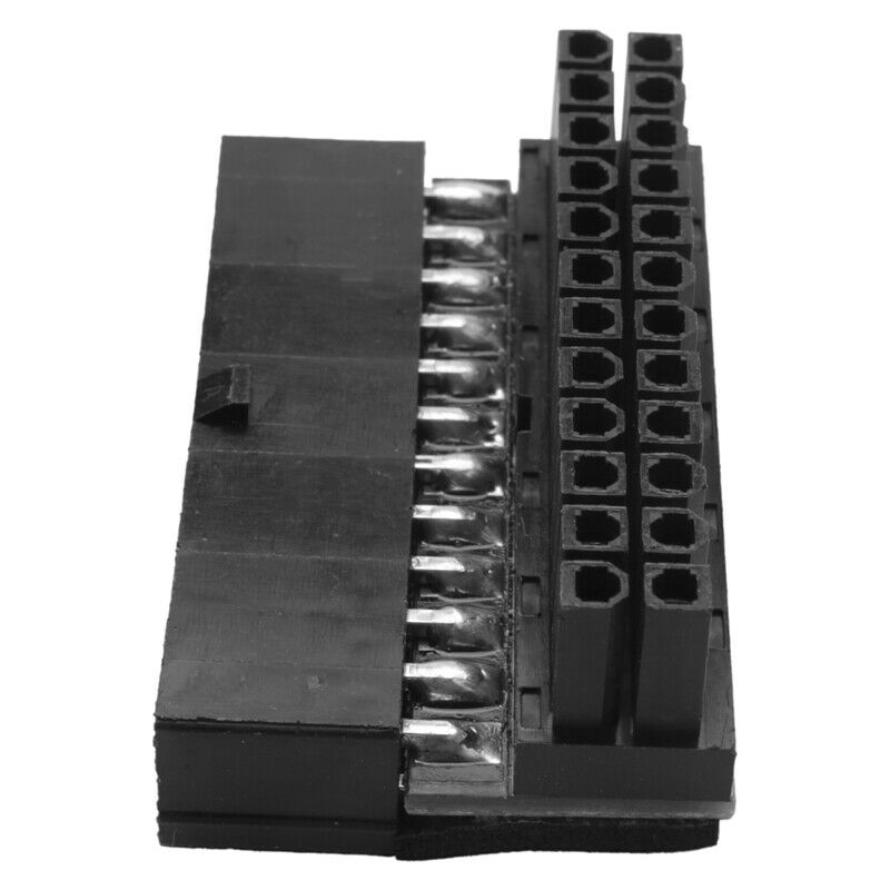 Atx 24 Pin Female To 24 Pin Male Right Angle Adapter For Desktop Pc Power SuppO4