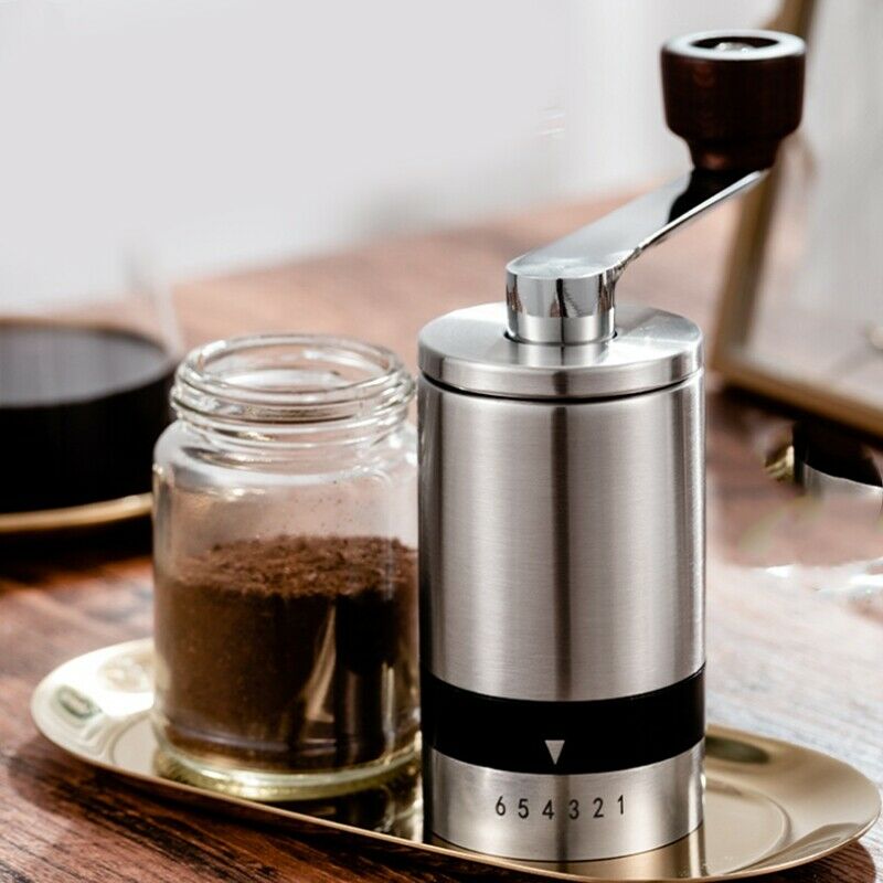Zigo Coffee Mill Stainless Steel Hand Crank Grinding Conical Coffee Grinder T8R7