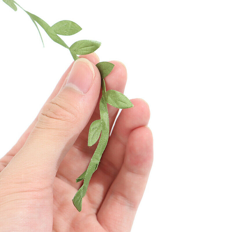 Olive Leaves Leaf Trim Ribbon for DIY Craft Decoration (84 Yards Green)ZTM Qx