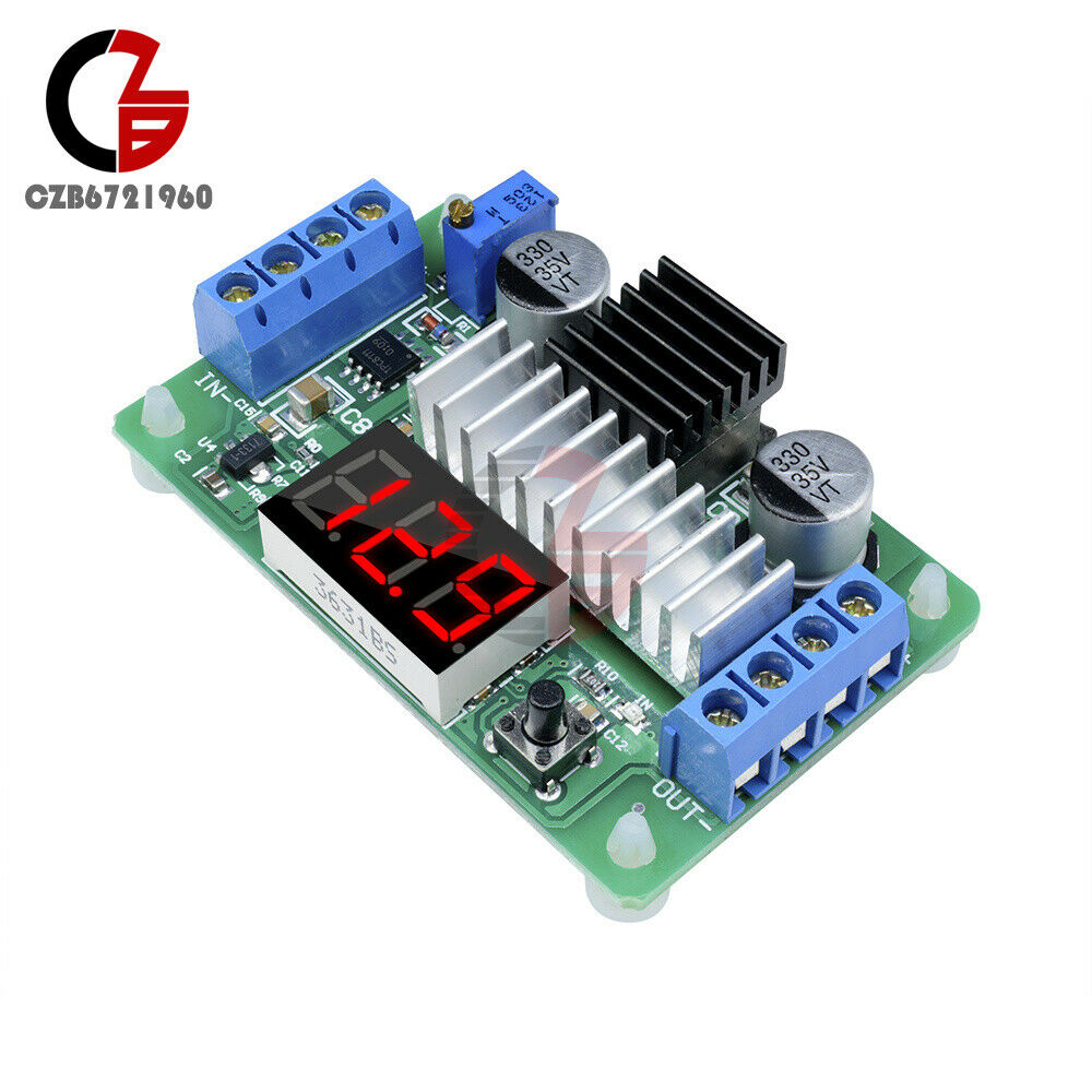 DC-DC LTC1871 Boost LED Voltmeter Module 3.5 to 30V 100W Step up Power Module
