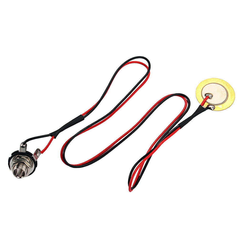 Prewired Guitar Pickup Piezo Transducer Amplifier