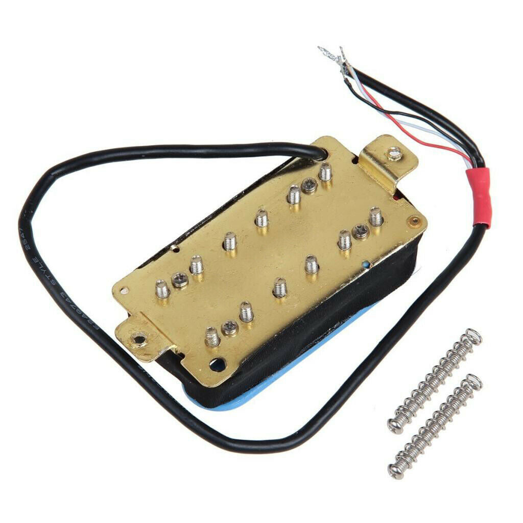 2 Pieces Electric Guitar Double Coil Humbucker Bridge Pickups DIY Kits Blue