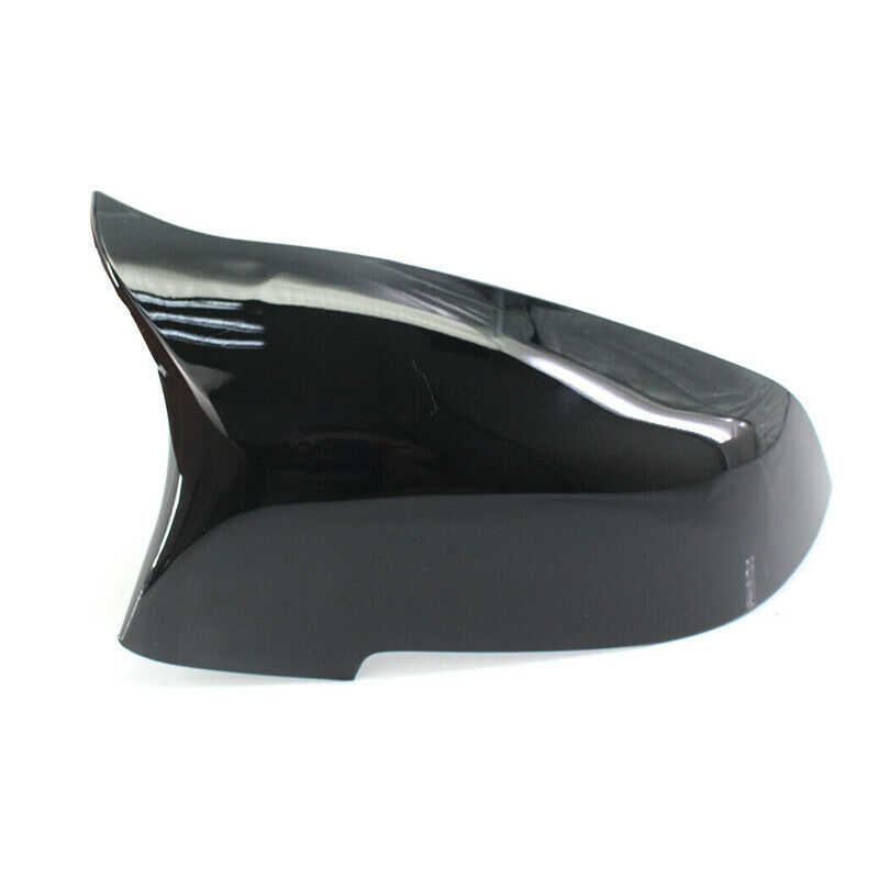 Glossy Black Side Mirror Cap Cover Fit BMW 5 Series F10 F11 F18 LCI 2014-2017
