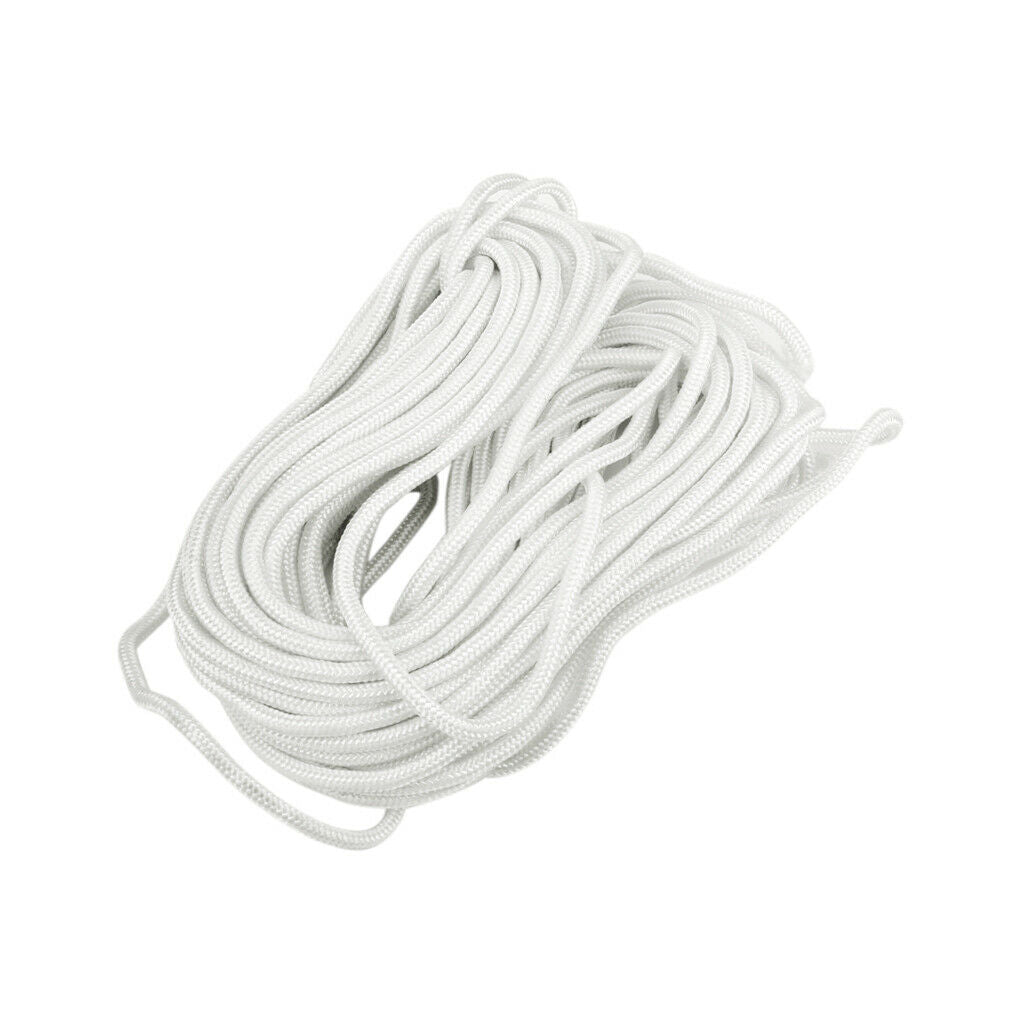MagiDeal 20M rope anchor line safety rope for boats kayak canoe white