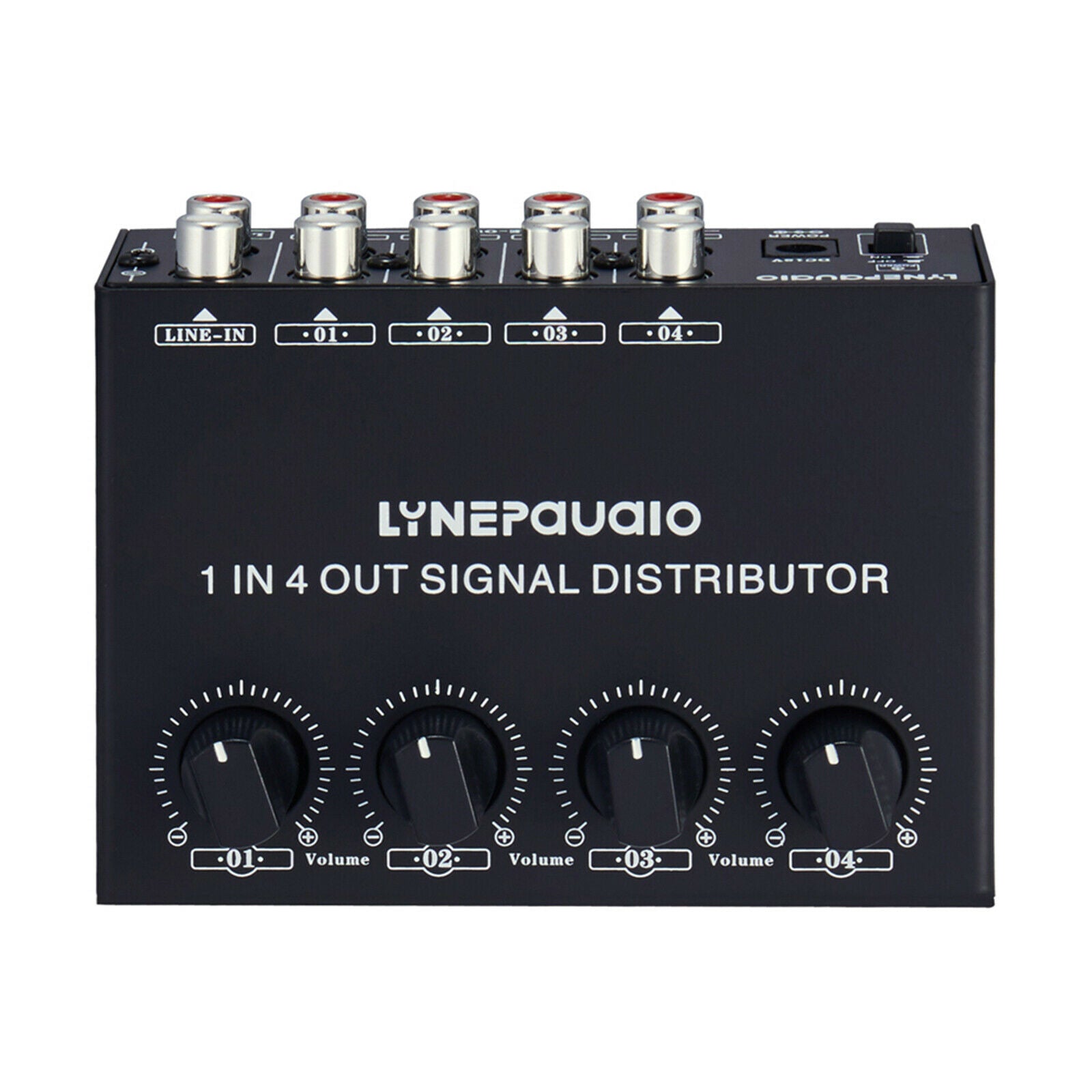 Home Signal Amplifier 1 In 4 Out Distributor Front Stereo No Loss Sturdy