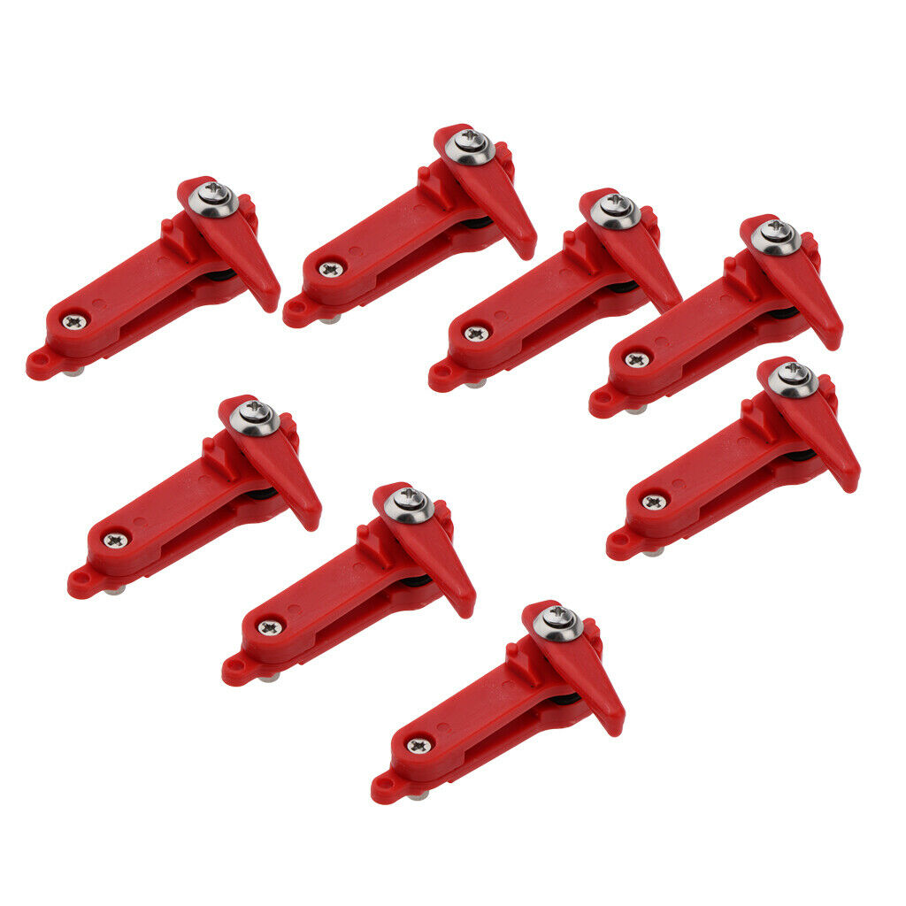 8Pc Fishing Adjustable Line Heavy Tension Release Corrosion Resistant Clip 6.8cm
