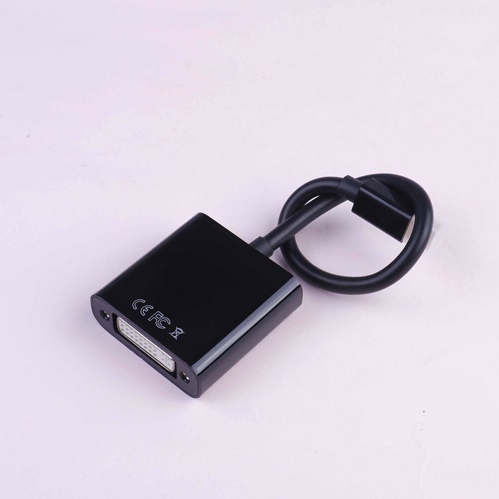 1PC black mini displayport DP male to DVI female video adapter ca^qiW NC