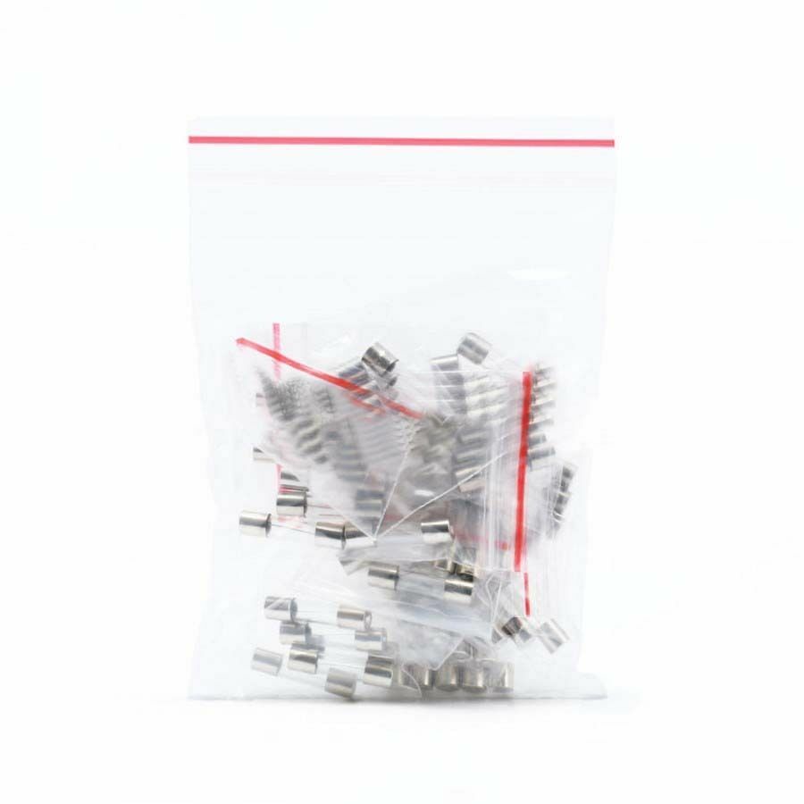 50PCS Glass Fuses 6 x 30MM 250V 1A-15A 10 Values Assortment Kits