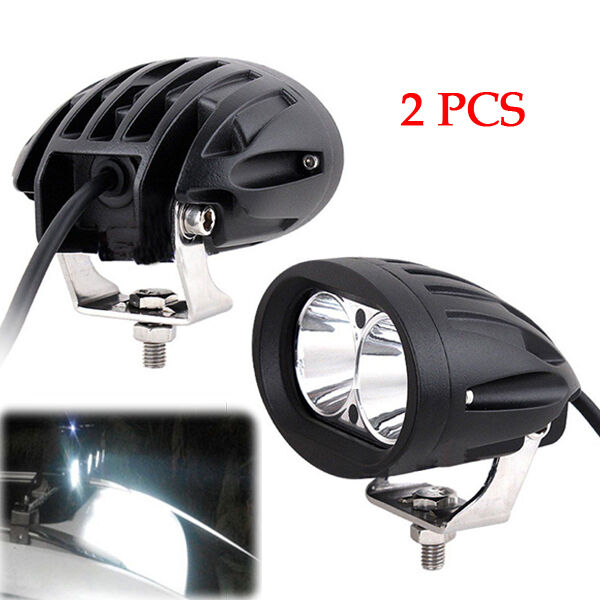 2PCS 20W Spot LED Work DRL Light Car SUV Driving Fog Offroad 4WD Bar Universal