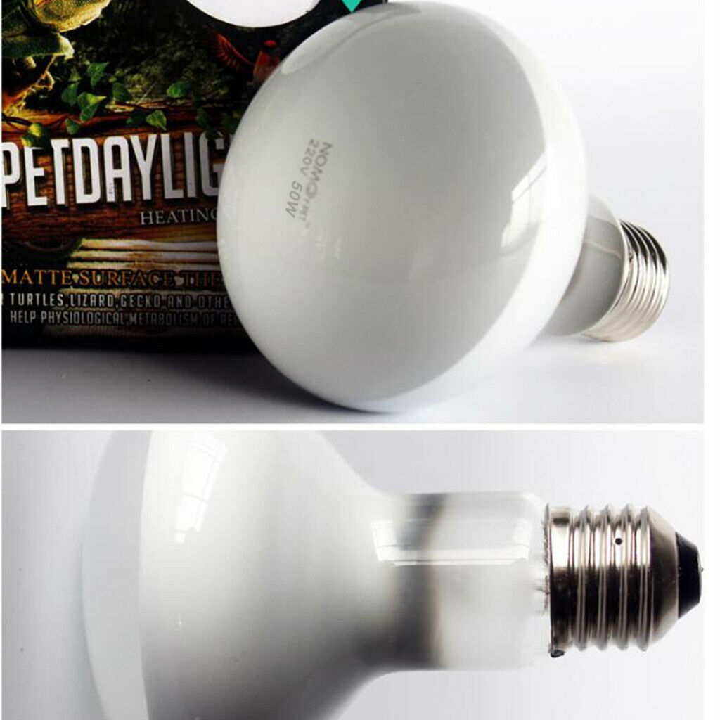2x Reptile Daylight Basking Spot Lamp Heat Lighting Bulb Sun Light 50W/75W