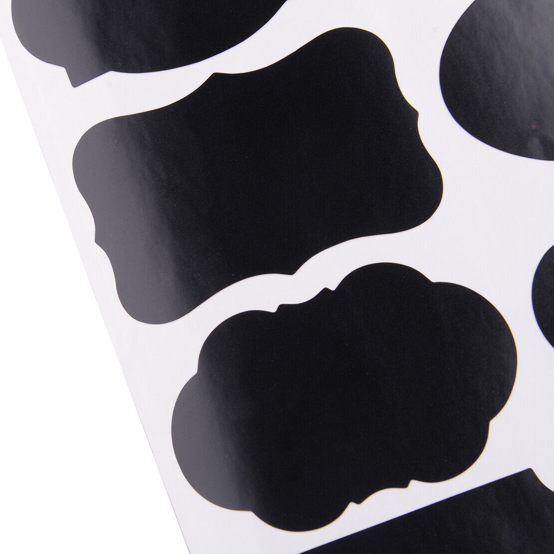 48 PC Chalkboard Labels Chalk Stickers for Pantry Jars Storage Bins 8 Shape