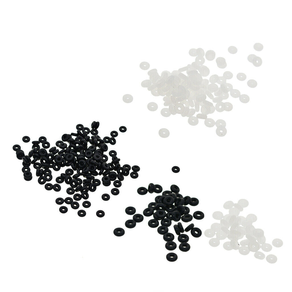 100 Pieces Silicone Rubber Stoppers for Chain Charm Bracelets Clear