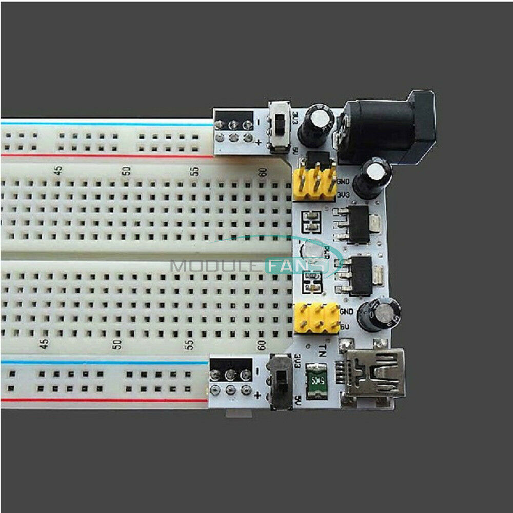 Mini USB MB102 Breadboard DC7-12V Power Supply Module For Arduino Bread Board