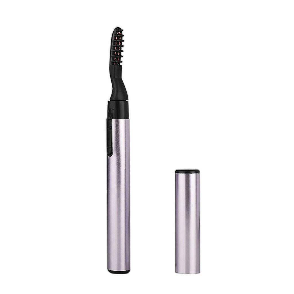 Mini Electric Eyelash Curler Gorgeous Battery Powered Brush Wand with Comb