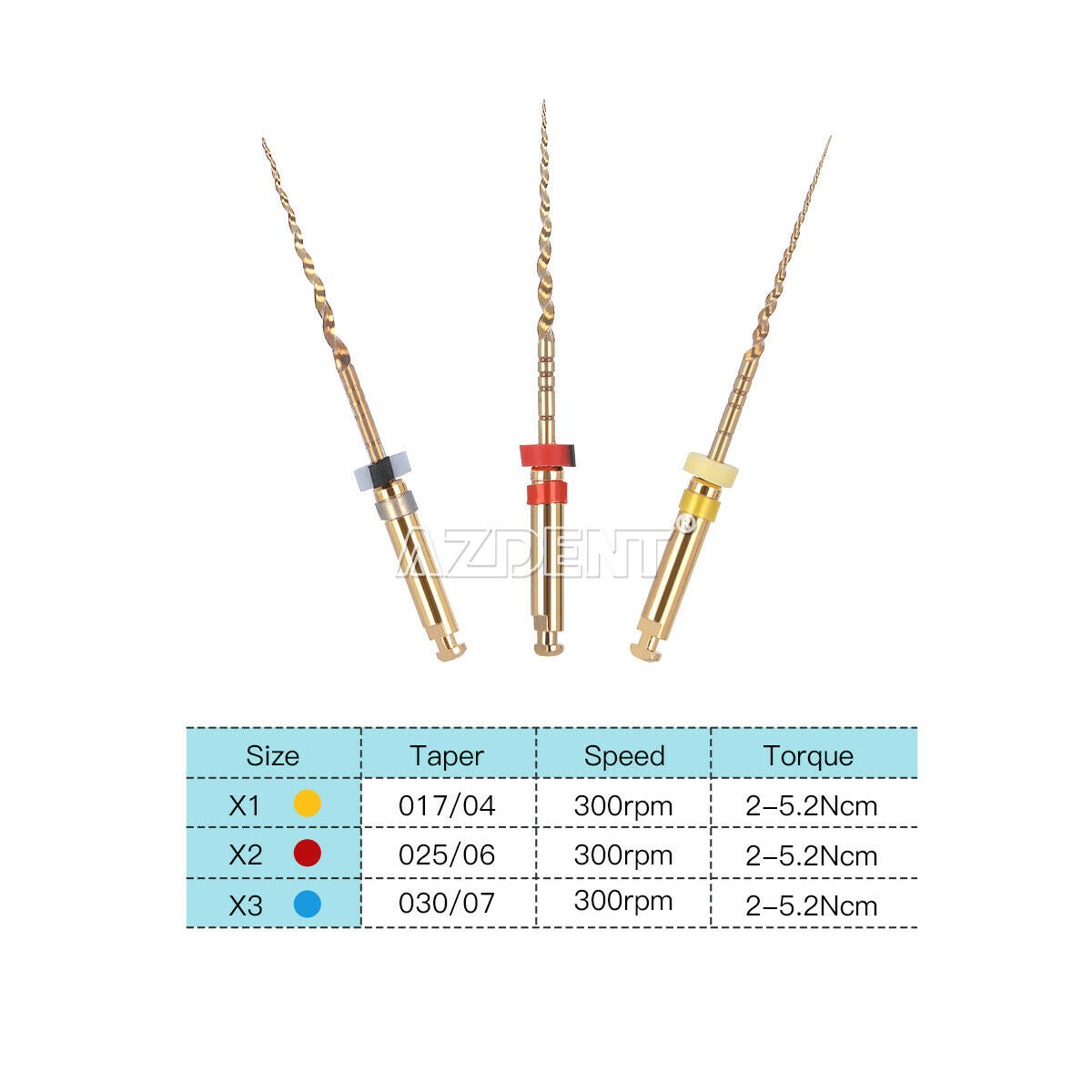 10X Dental 25mm Endodontic Treatment Root Canal Niti File X1 X2 X3 Engine Use