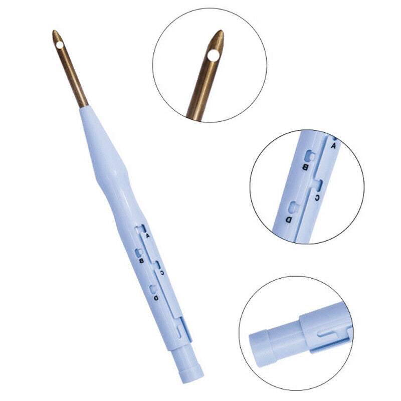 1PC Plastic Punch Needle Embroidery Pen Set Adjustable Punch Needle Weavi.l8