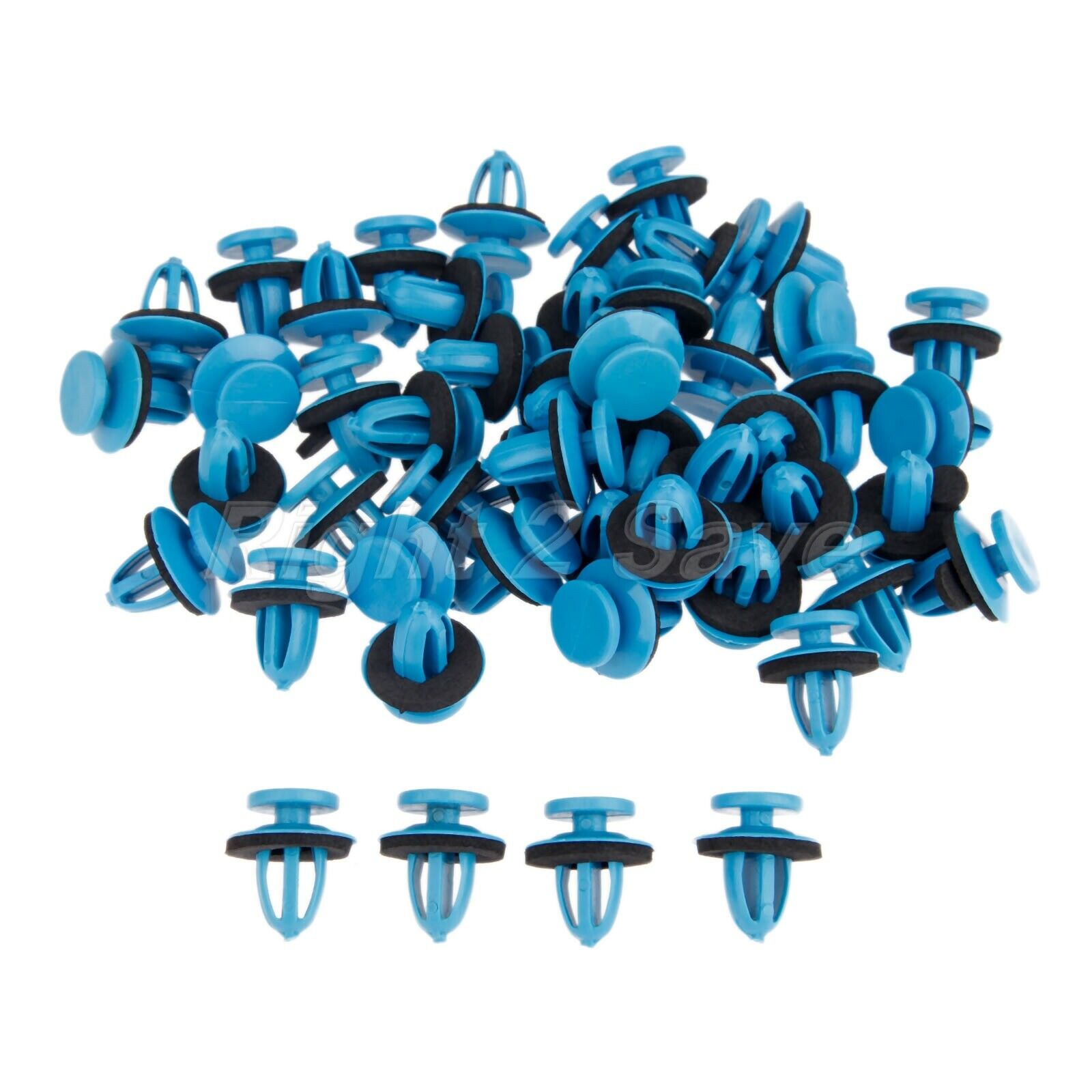 50X Car Fastener Clips Screw Fastener Fender Bumper Plate  Pad Universal